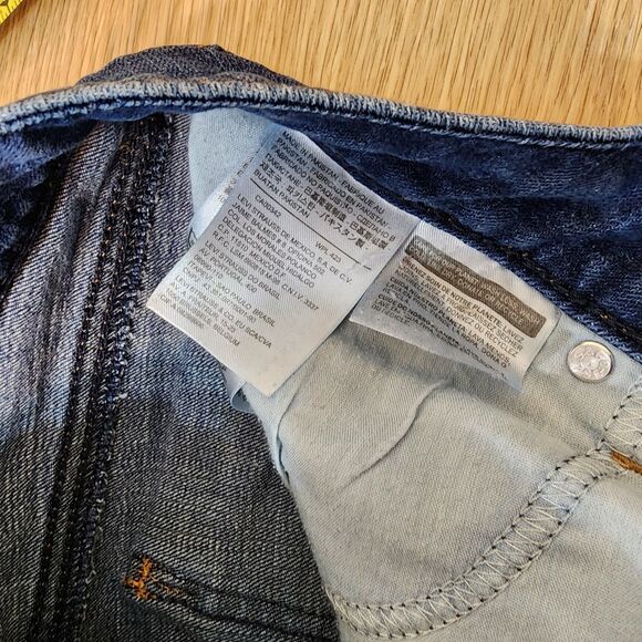 Levis 529 Jeans Womens 27x32 Curvy Bootcut Denim Blue Straight Leg Rockstar Pant - Picture 10 of 14